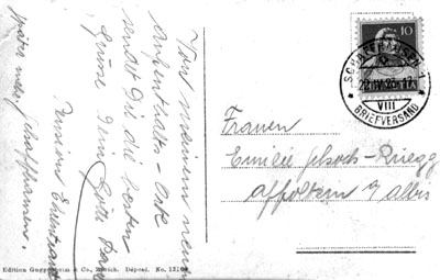 Postkarte von 1920